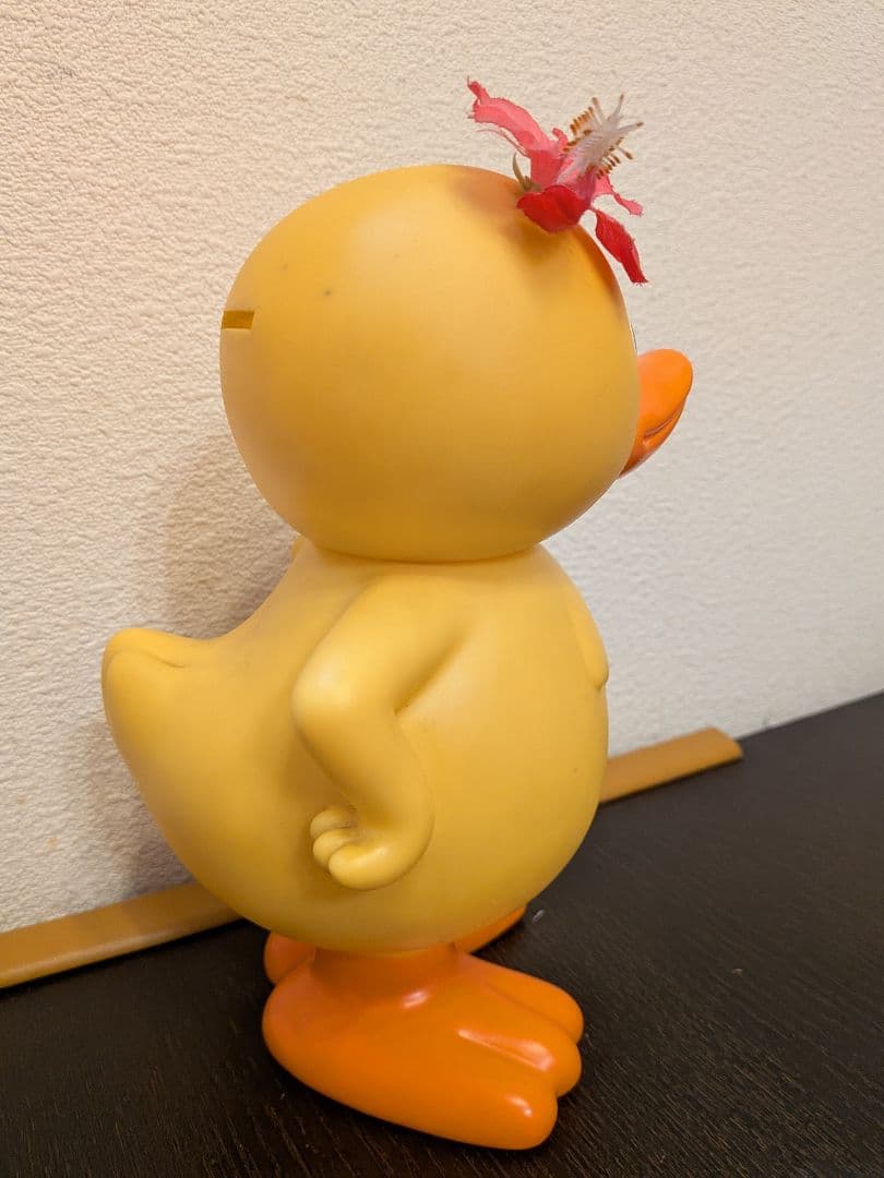 トロイマー　アヒルのガーコ　貯金箱　花飾り有