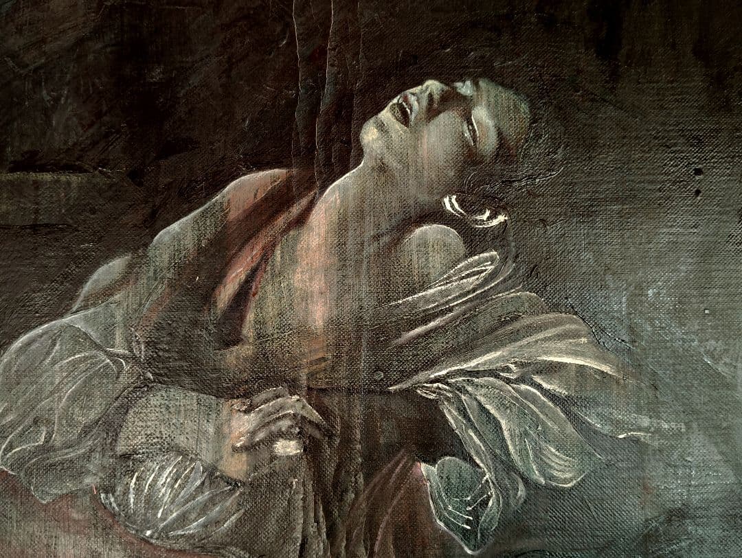 ★おすすめ迫力絵画1940x1310薔薇と酒の日々■油彩画 大キャンバス大型真作