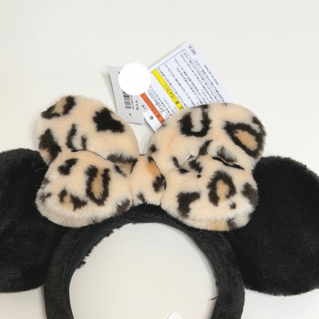 ヒョウ柄カチューシャ ミニー ディズニーランド 新品未使用 タグ付き