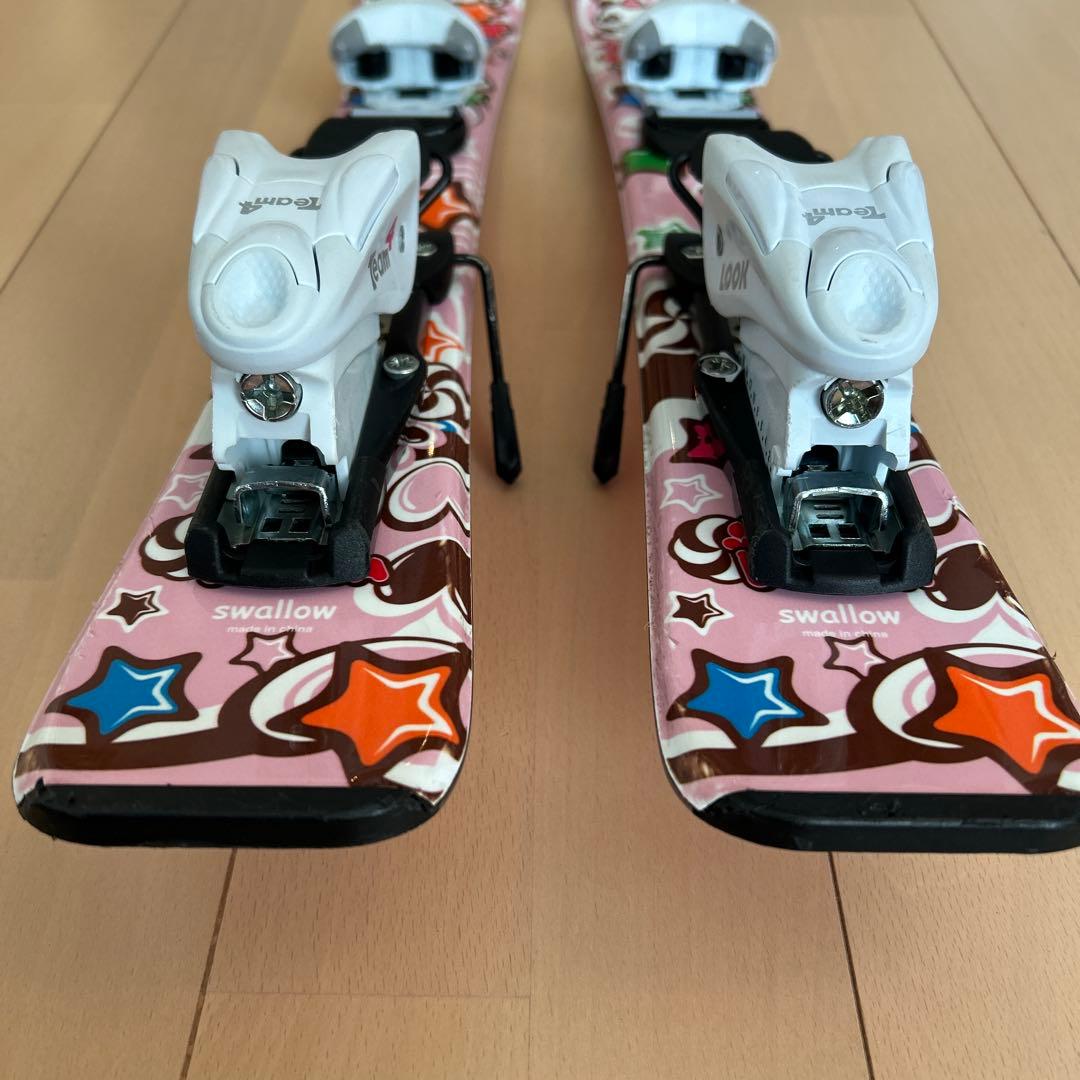 SWALLOW キッズ用スキーセットPANDA 70cm ストック付き