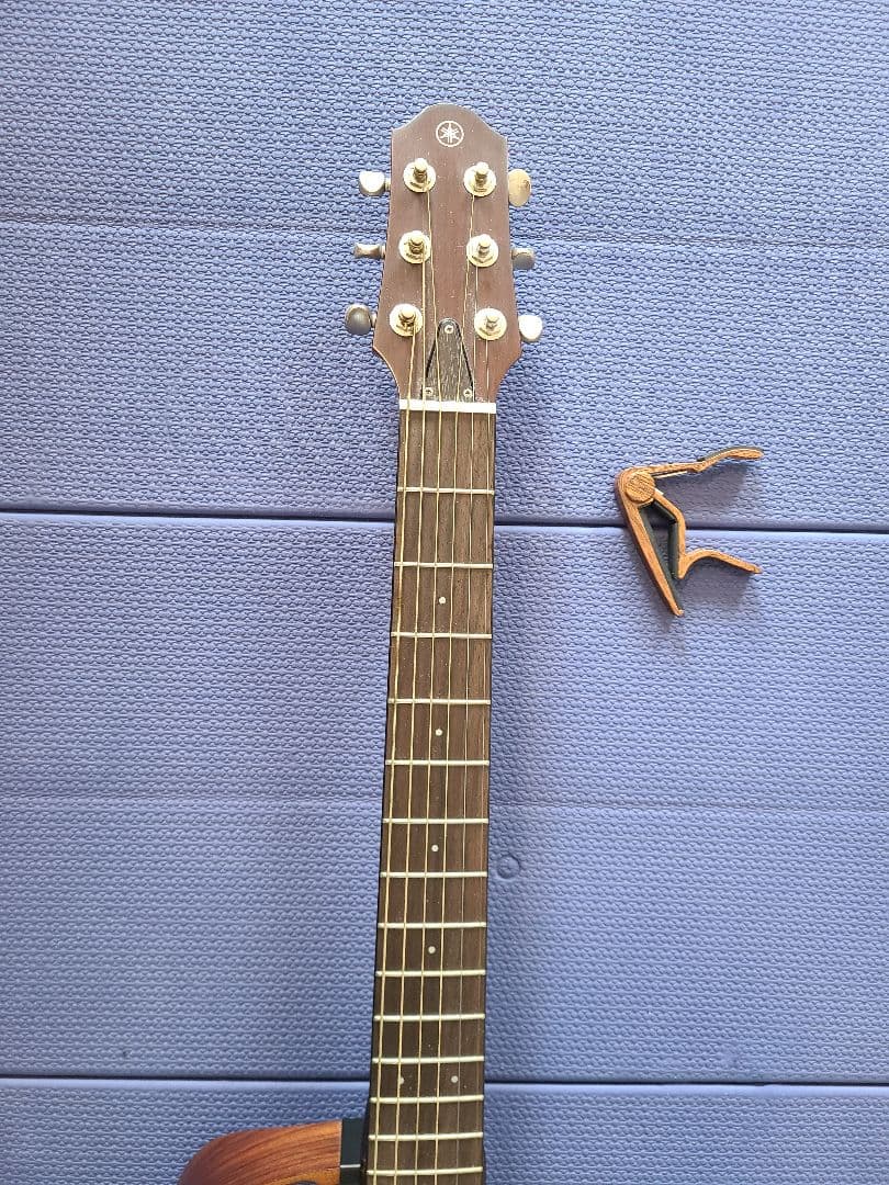サイレントギター YAMAHA スチール弦 美品 純正ケース スタンド カポ付