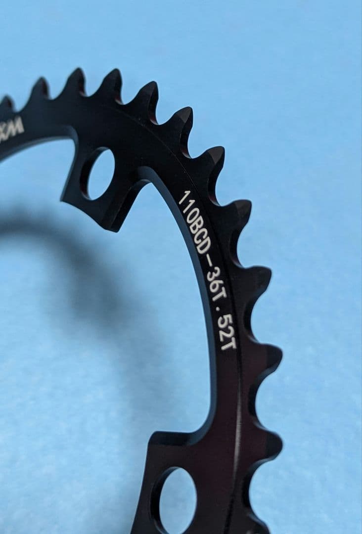 VXM PCD 110mm 5ボルト ダブル用 チェーンリング 52T/36T