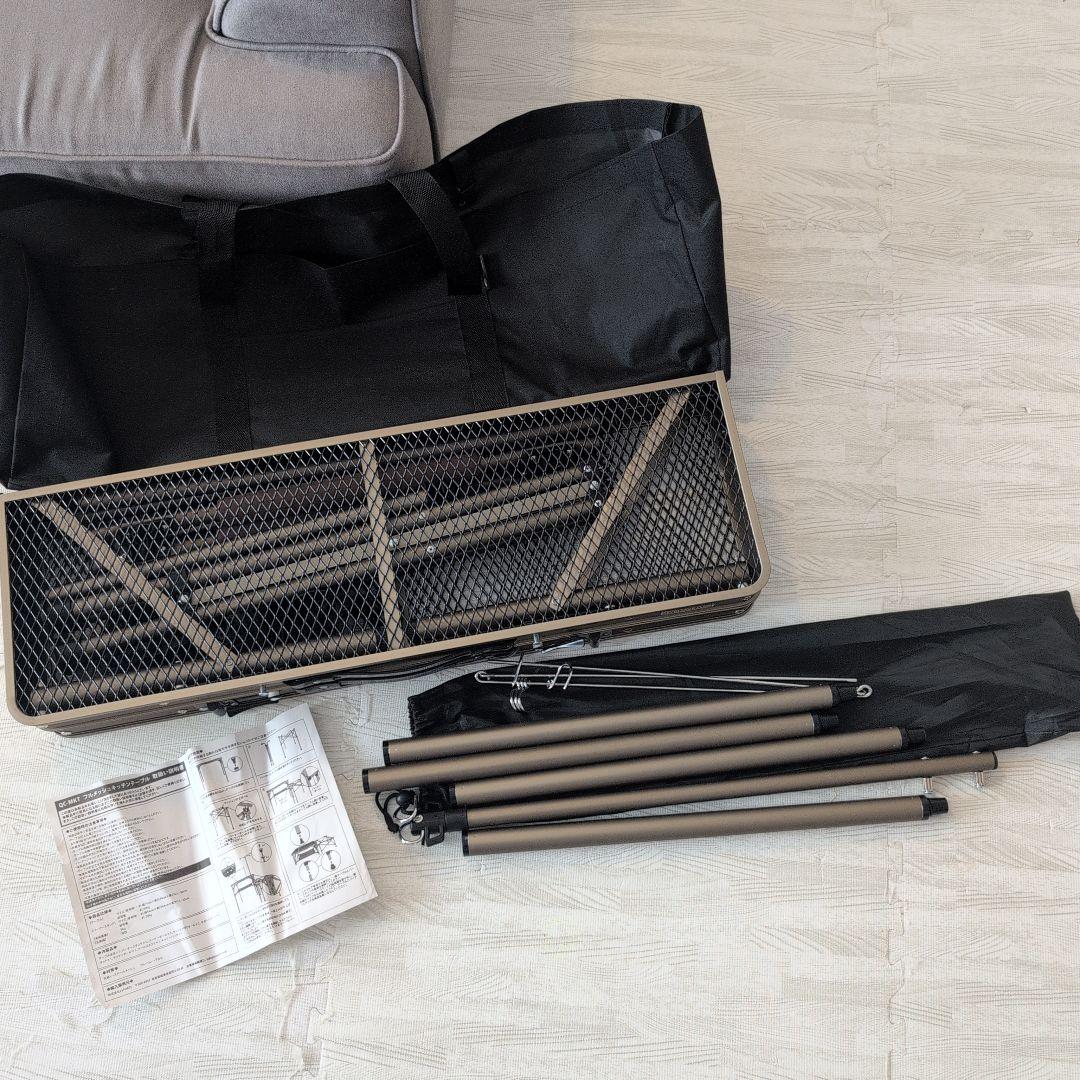 美品 クイックキャンプフルメッシュキッチンテーブル QC-MKT 最安値
