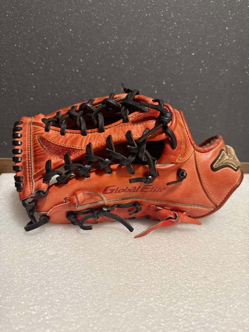 ★美品★ ミズノ グローバルエリート 硬式外野手 革質◎ 良型 左 サウスポー