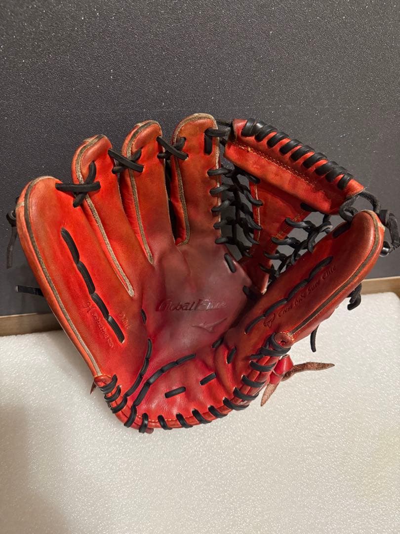 ★美品★ ミズノ グローバルエリート 硬式外野手 革質◎ 良型 左 サウスポー