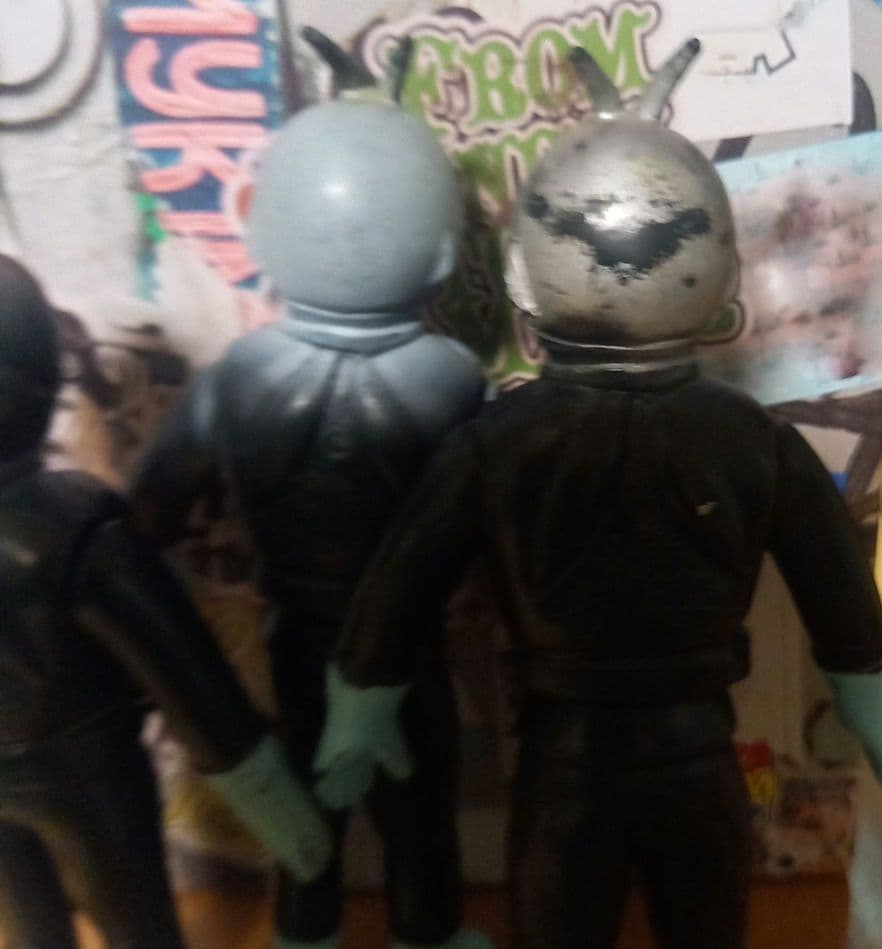 仮面ライダー ソフビ✨当時物✨３体セット✨ヴィンテージソフビ✨７０年代 ソフビ✨