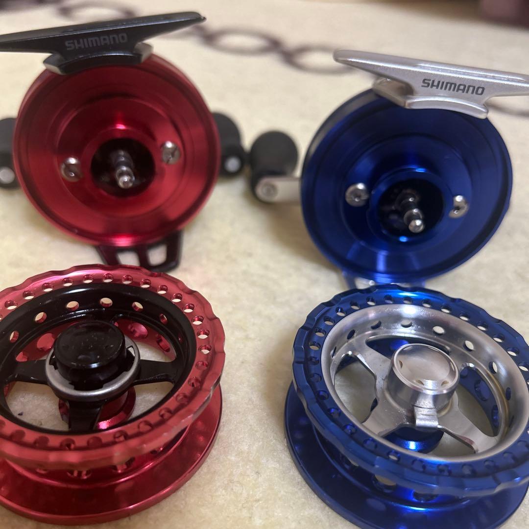 SHIMANO 60SP 両軸リール 赤/青　セイハコウ