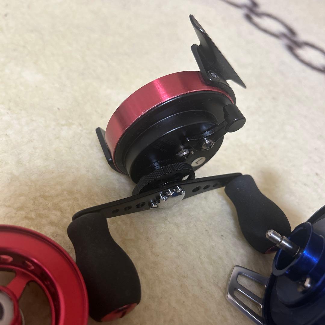 SHIMANO 60SP 両軸リール 赤/青　セイハコウ