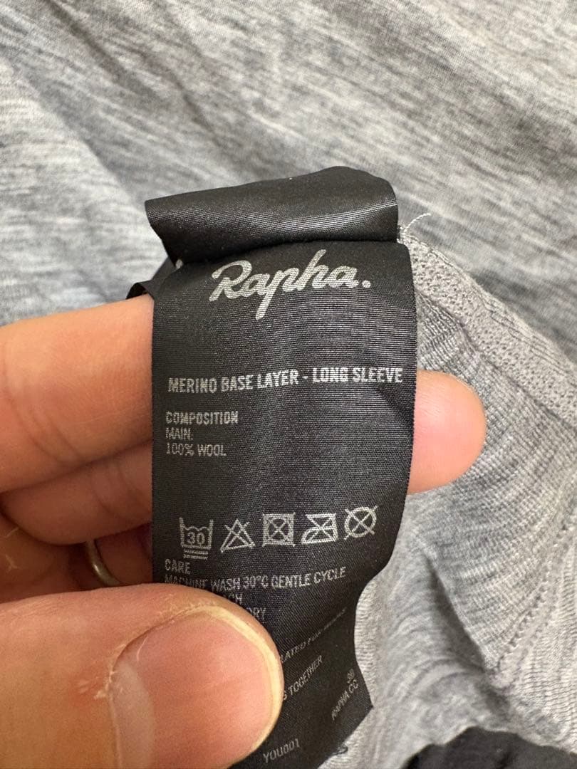 Rapha Merino Base Layer 長袖 アンダーシャツ S