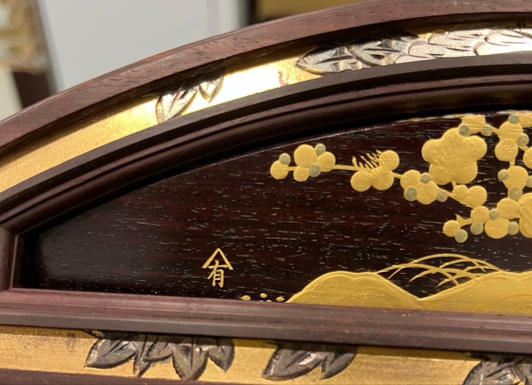 k*i様 綾杉彫 箏 (お琴) 十三絃 和楽器 美品　山有銘（くり甲　蒔絵付き