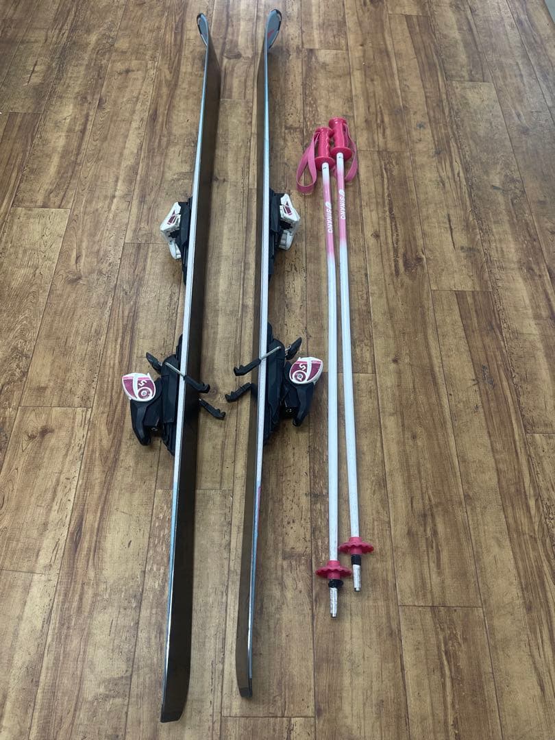 ATOMIC スキー板 140cm ジュニア セット ストック付 初心者OK