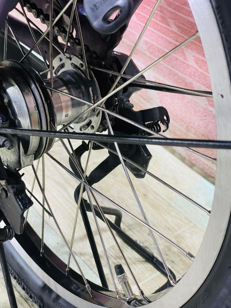 K1846 電動自転車ヤマハ 子供乗せ 20インチ 8.9Ah パープル
