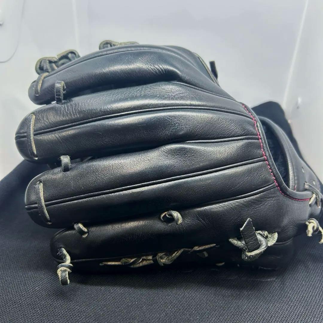 【即戦力美品】和牛JB 硬式内野手用グローブJB004S ブラック　中古美品