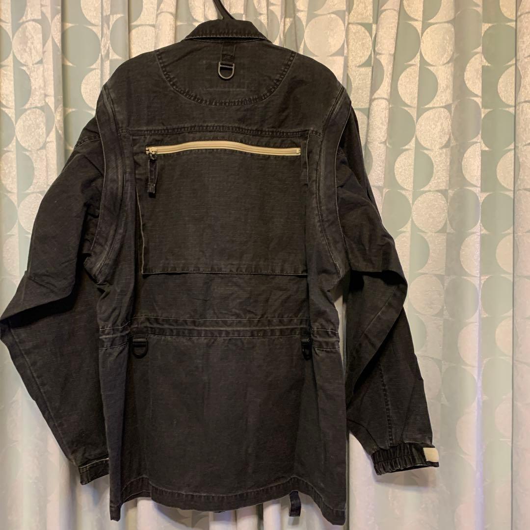 アシックス woodrich 釣りジャンパー ジャケットフィシングベスト