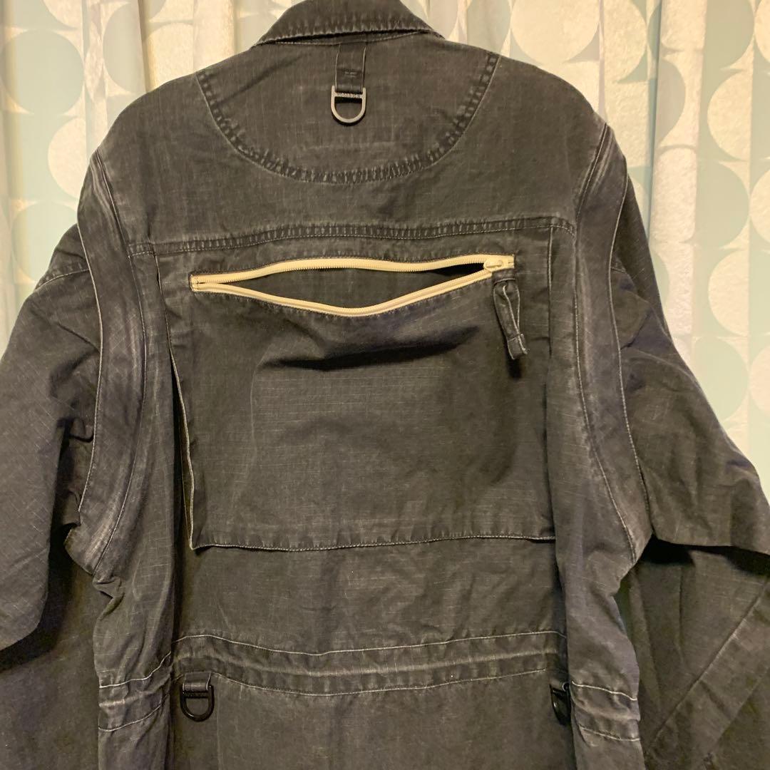 アシックス woodrich 釣りジャンパー ジャケットフィシングベスト