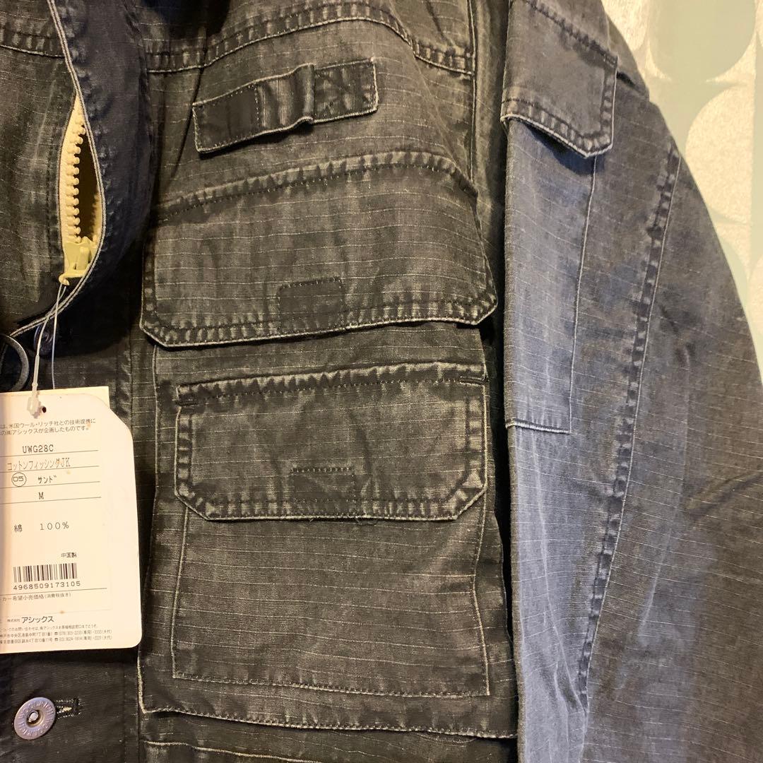 アシックス woodrich 釣りジャンパー ジャケットフィシングベスト