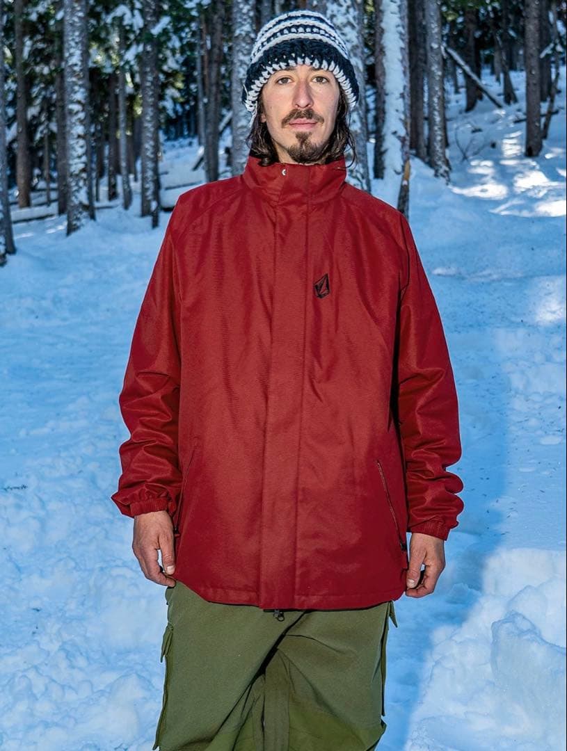 スノーボード VOLCOM Mens Ravraah Jacket - Maroon