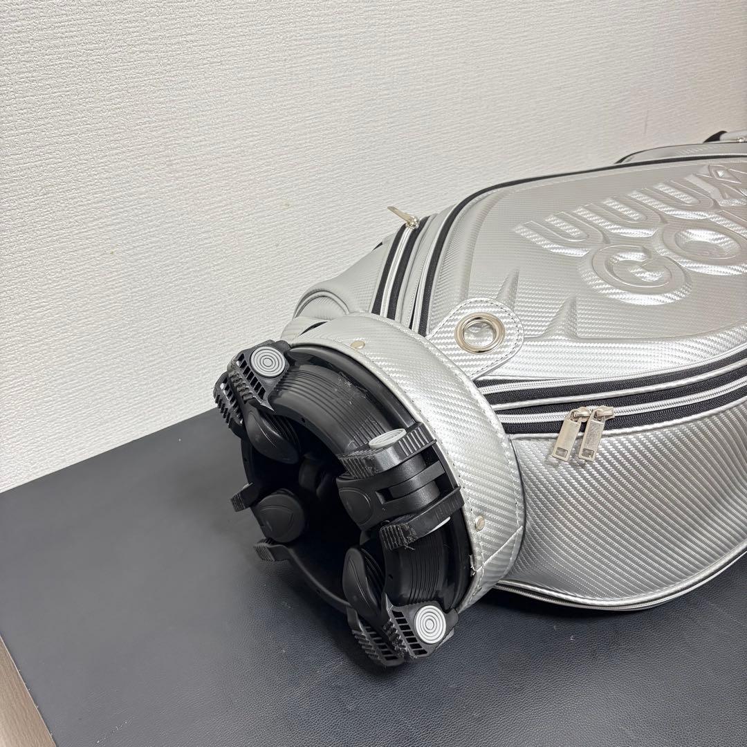 【超希少/非売品】UUUM GOLF コンペ景品 キャディバッグ シルバー 美品