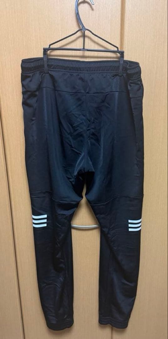 adidas ジャージ上下セット ブラック/ホワイト 2XOサイズ