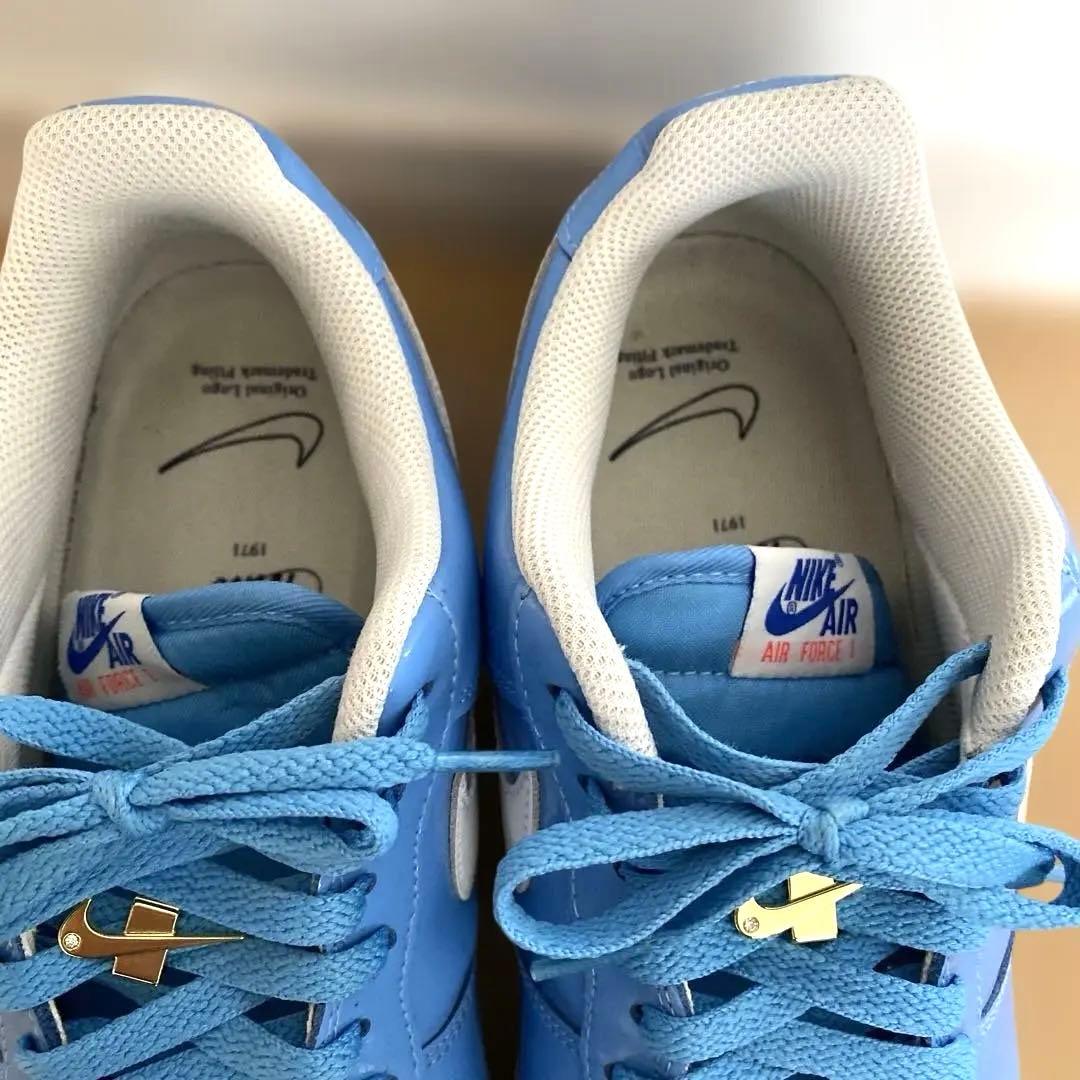 Nike Air Force 1 青色 ローカットシューズ