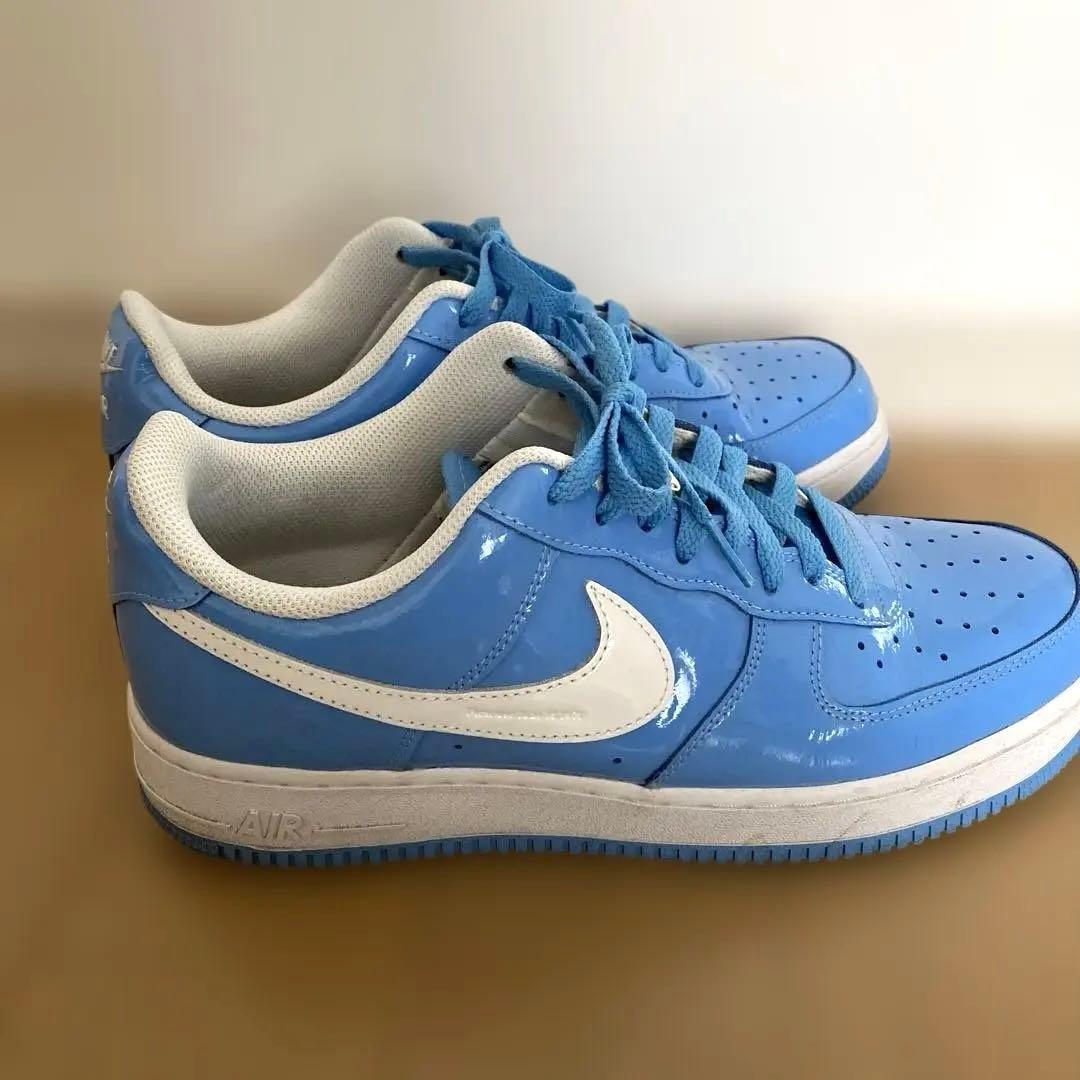 Nike Air Force 1 青色 ローカットシューズ