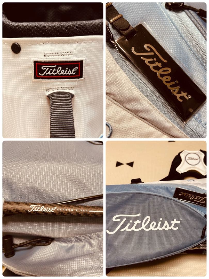 Titleist Players4 軽量キャディバッグ スタンド式 キャップ付き