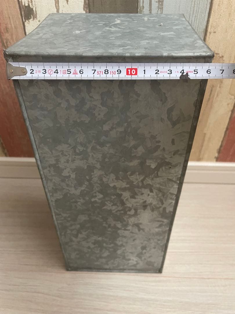 ブリキ　3段ボックス　小物入れ　アンティーク