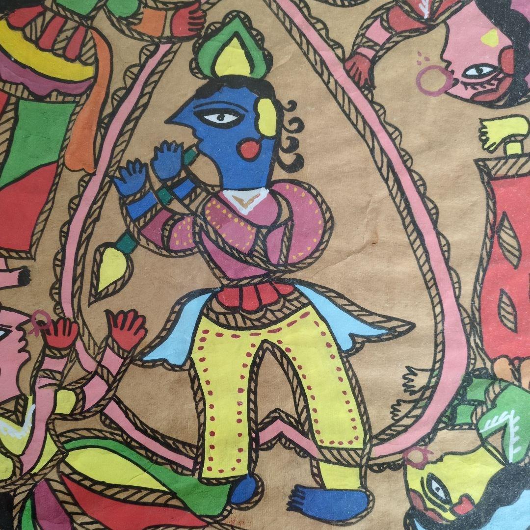 ネパールの画家が描いた神話的な絵画（制作年は1989年以前）⬇️再値下げ‼️⬇️