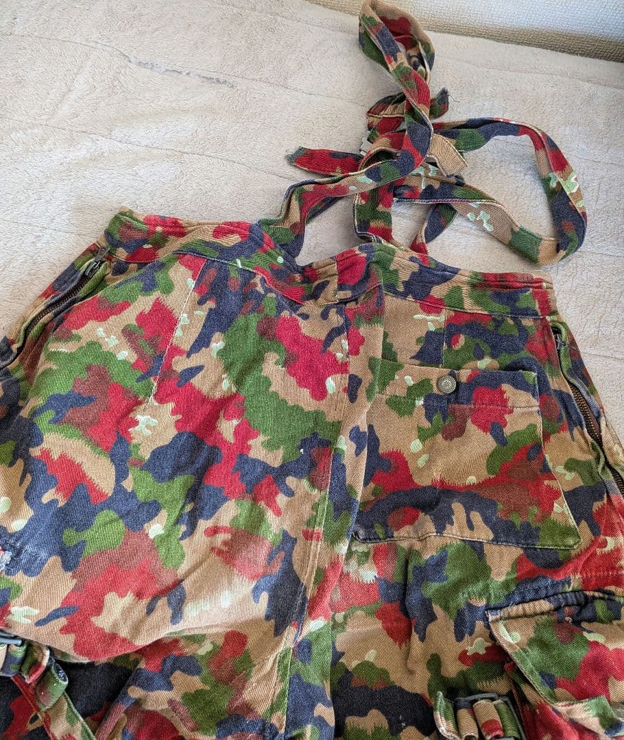 SwissArmy スイス軍 コンバットパンツ　本物 アルペンカモフラ