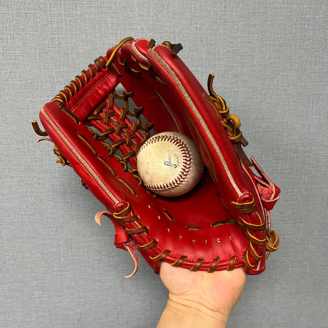 1334 ミズノ グローバルエリート 型抜群 極美品 軟式 外野手用グローブ