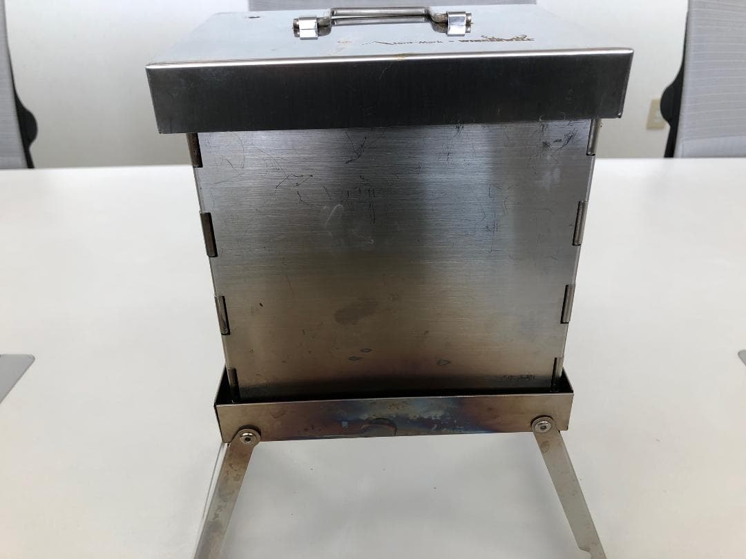 テンマクデザイン　フラットスモーカーハーフ　中古　収納ケース付き　ソロキャンプ
