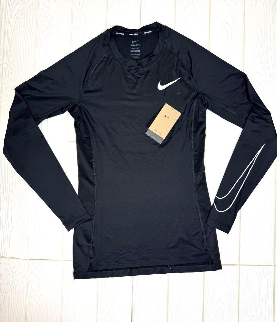 NIKE PRO メンズ セットアップ 長袖＋ショートパンツ Dri-FIT 黒