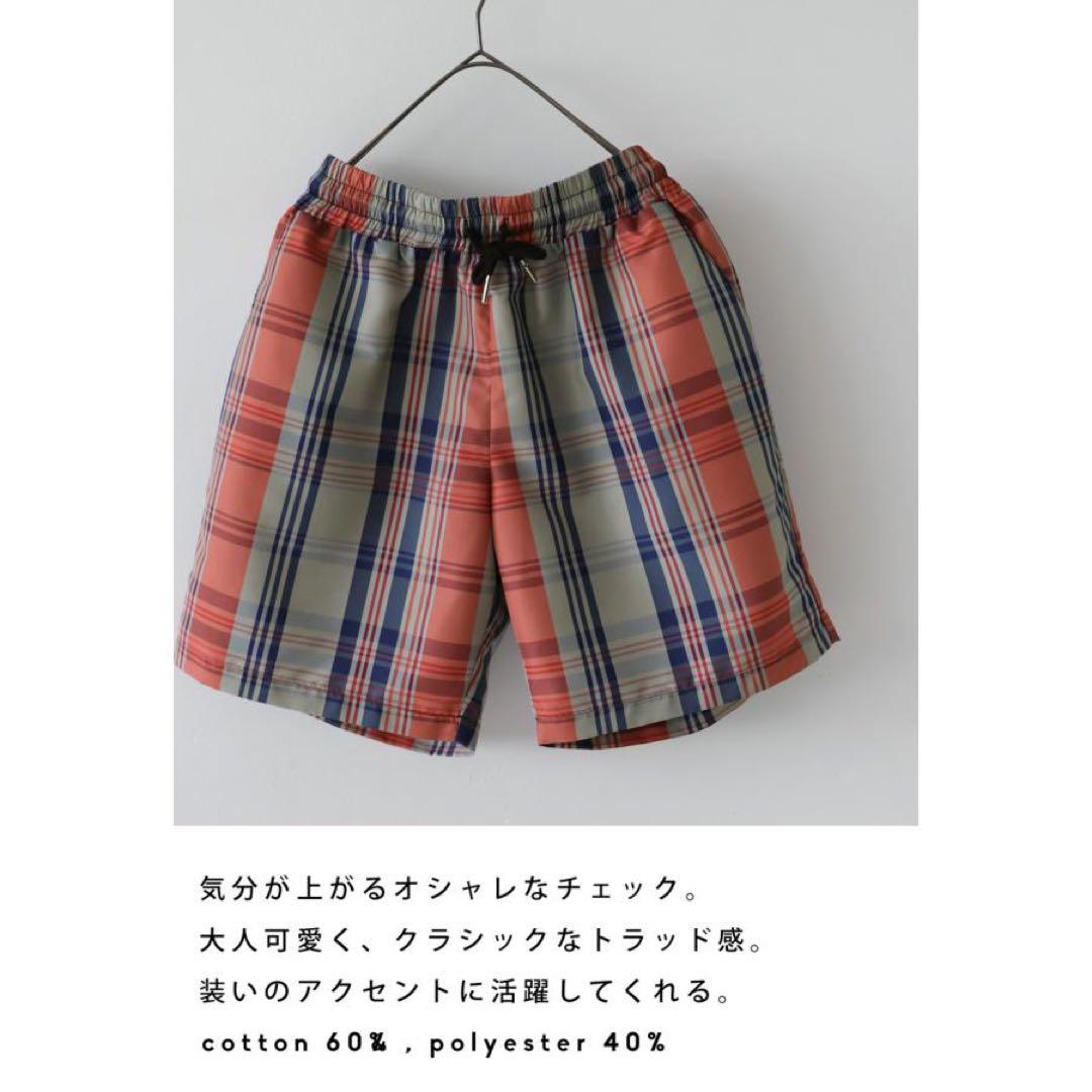 美品＊ANTIQUA GOLF × STCH＊チェック柄ハーフパンツユニセックス