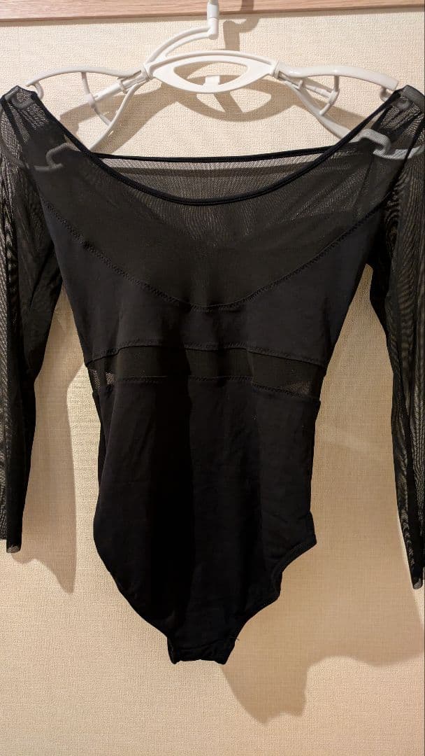 ま*こ様 【美品】グリシコ 長袖 メッシュ黒レオタードМ