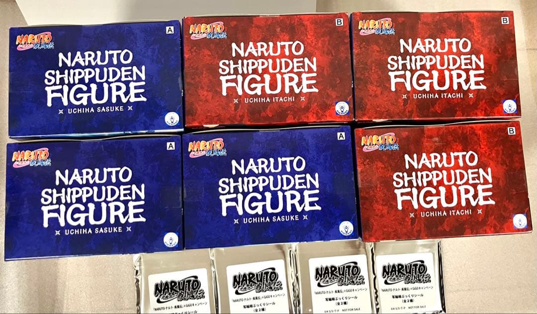 NARUTO ナルトフィギュア GIGO限定　うちはサスケ　イタチ 6個 特典付
