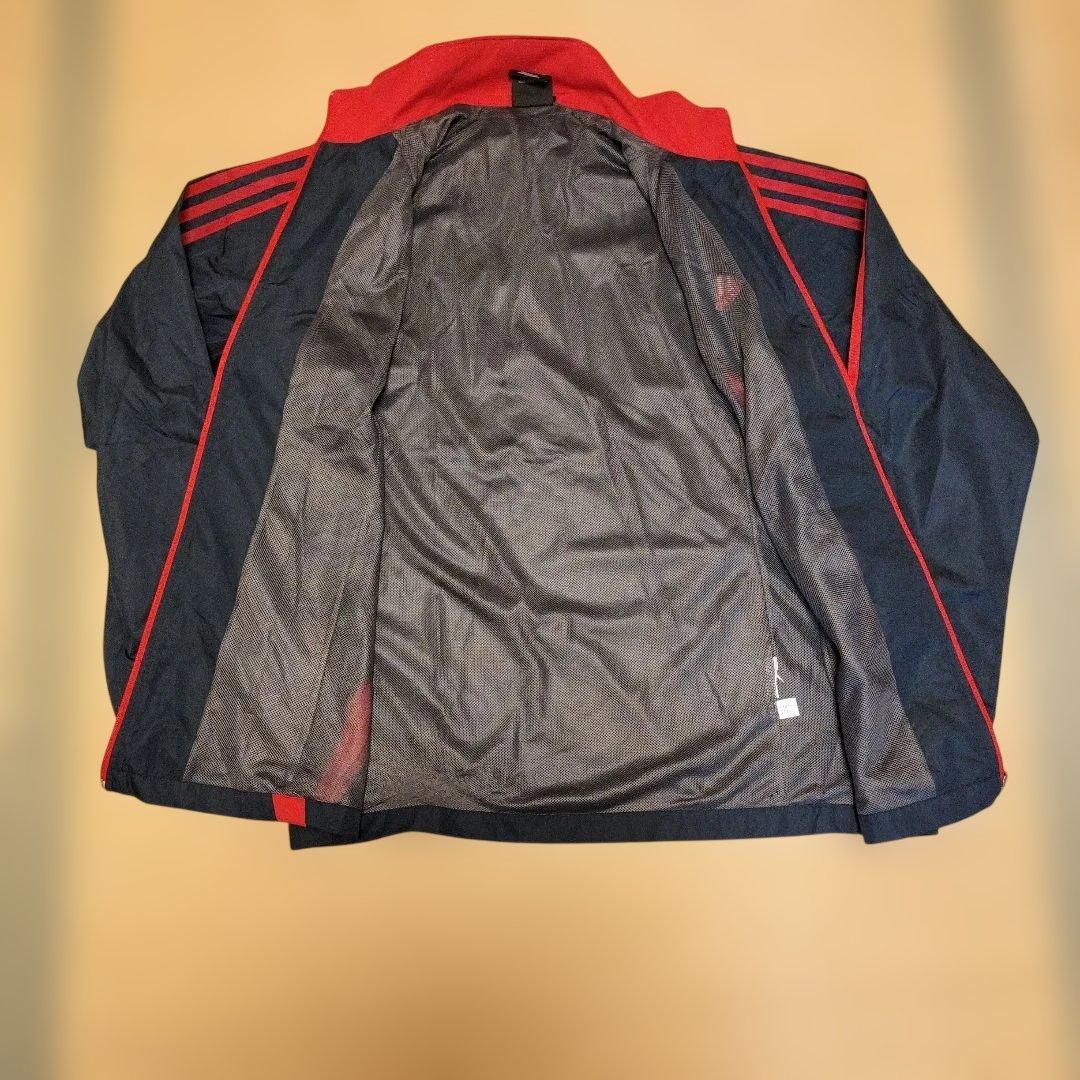 adidas CLIMAPROOFウィンドブレーカーセット ネイビー/レッド