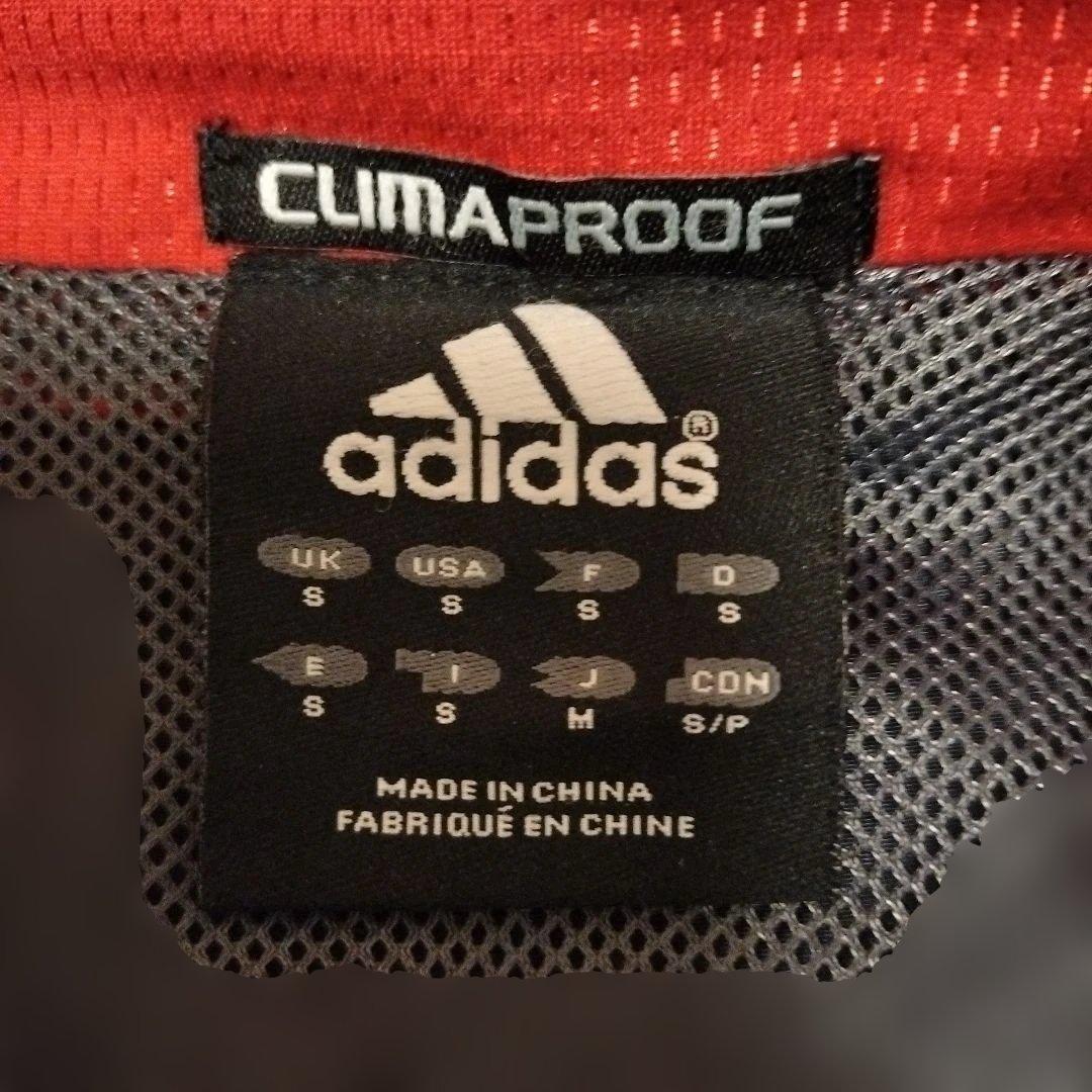adidas CLIMAPROOFウィンドブレーカーセット ネイビー/レッド