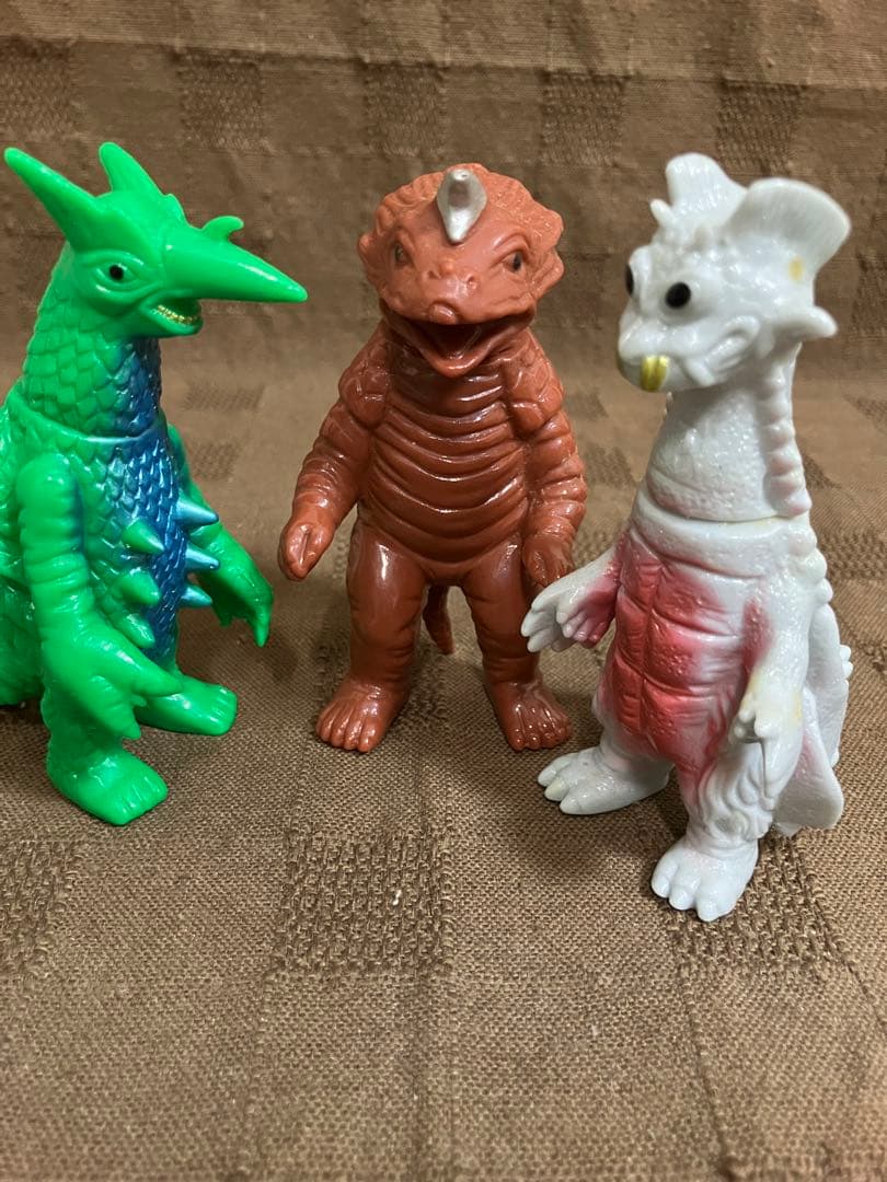 ブルマァクのミニソフビ怪獣3体セット