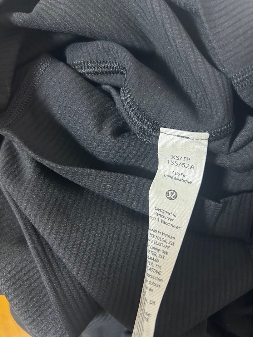 Lululemon ルルレモン アラインリブハイライズ24インチ XS 黒