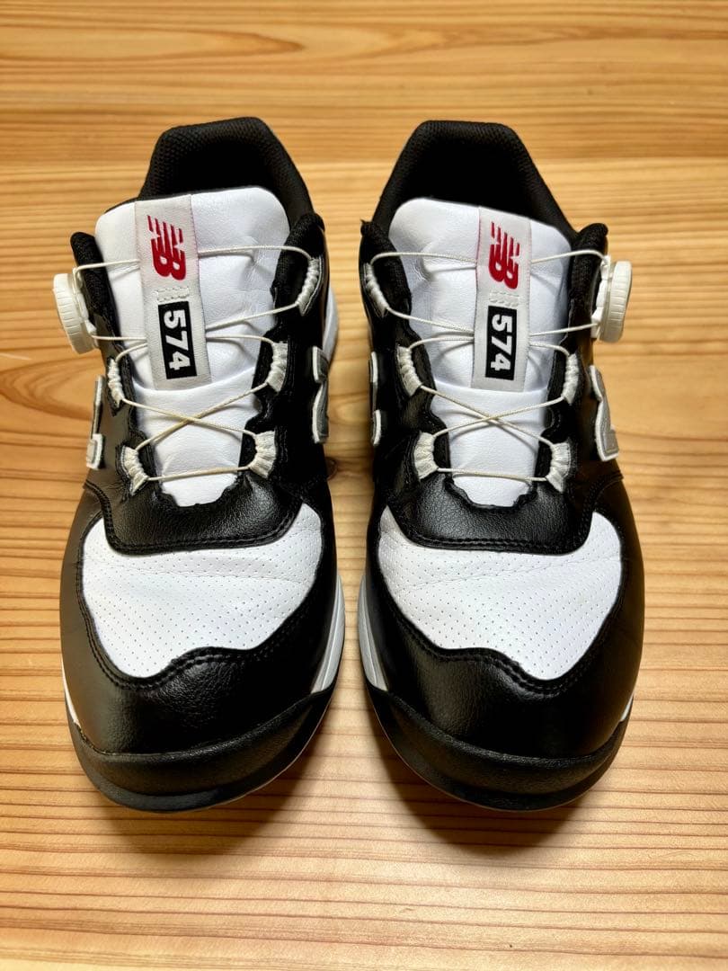 New Balance 574 ブラック/ホワイト シューズ