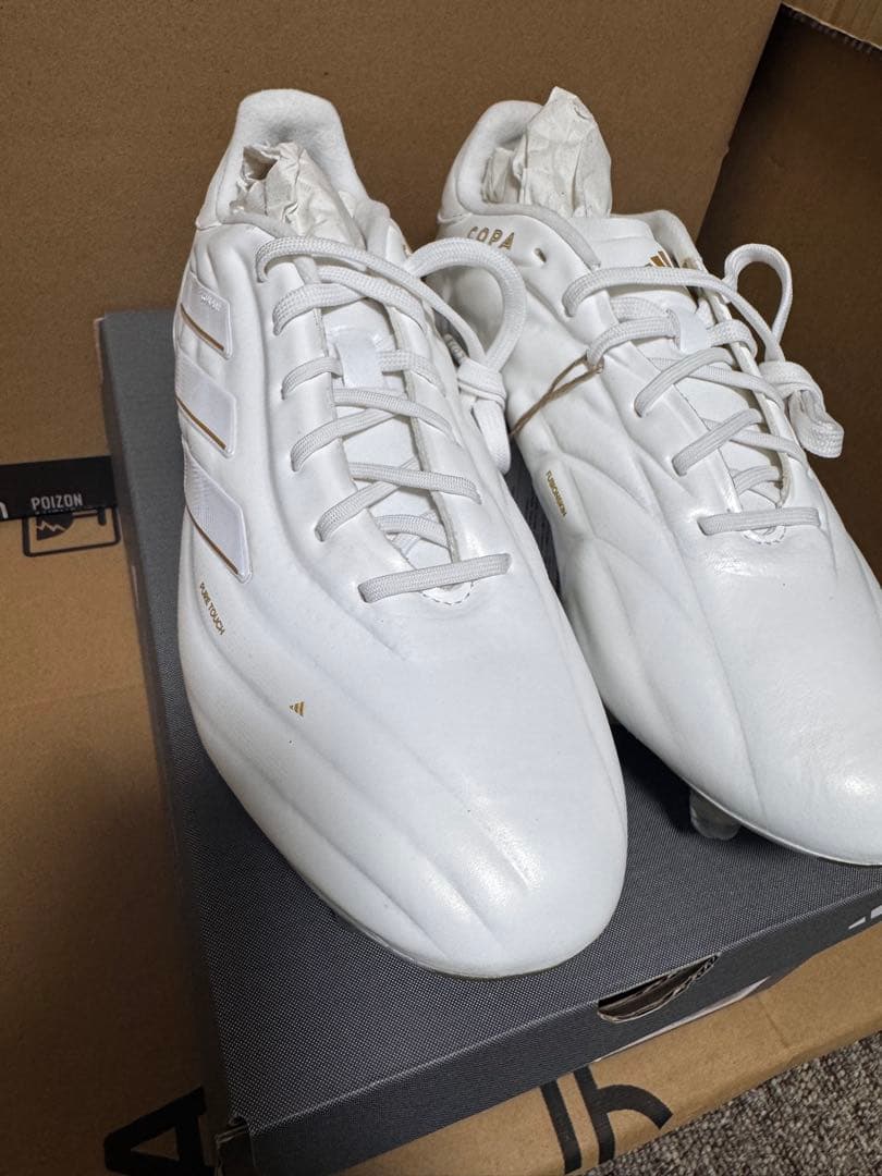 【値下げ】adidas Copa Pure ホワイト スパイク25CM