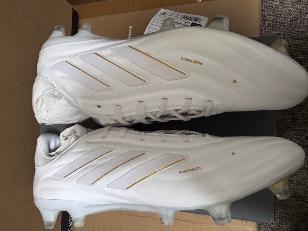 【値下げ】adidas Copa Pure ホワイト スパイク25CM
