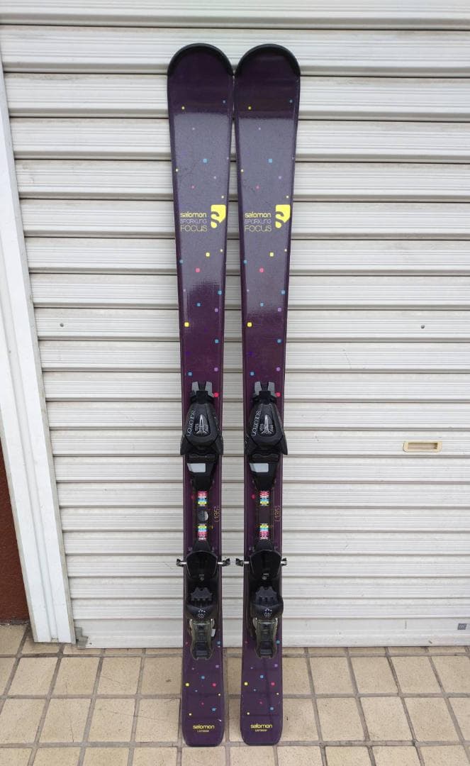 Salomon Focus ショートスキー板 135cm ビンディング・ポール付