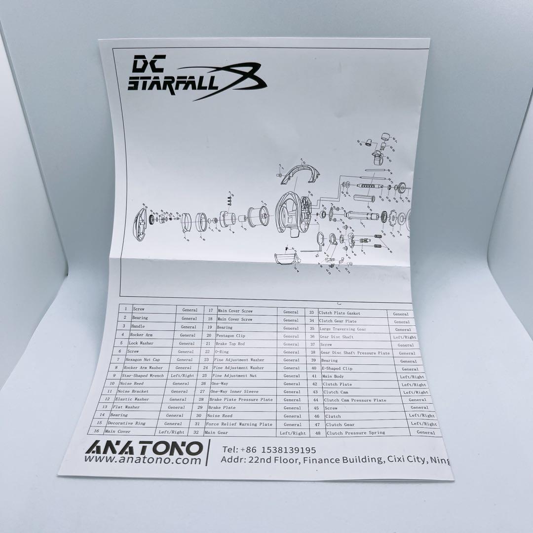 ANATONO STARFALL 中華DCリール 右ハンドル