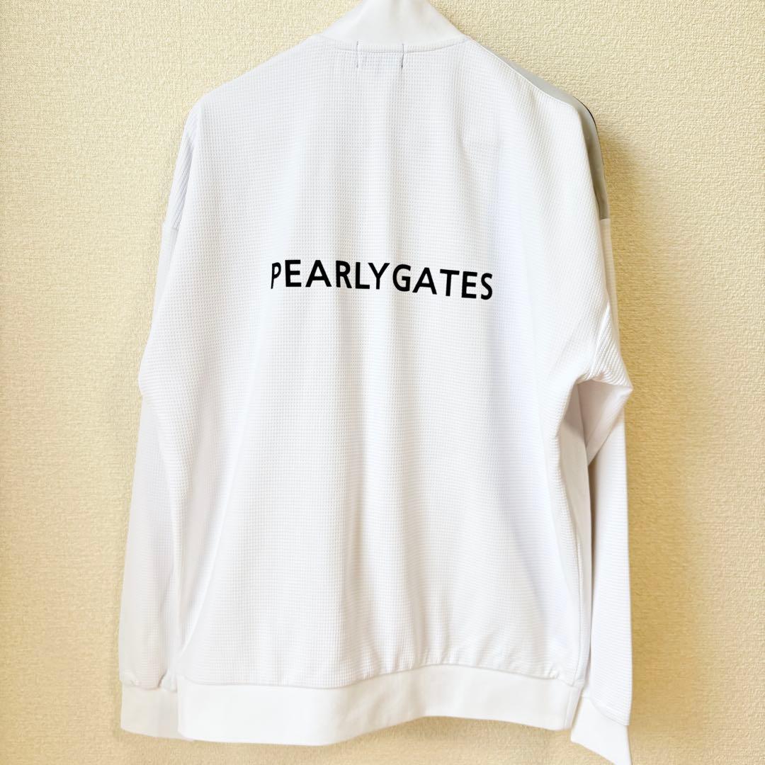 【極美品】PEARLY GATES トラックジャケット ホワイト　6（XL相当）