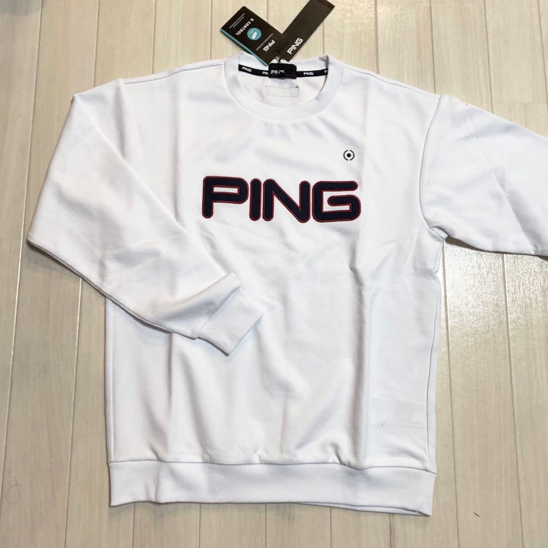 新品■13,200円【PING ピン】メンズ　長袖クールネックセーター S
