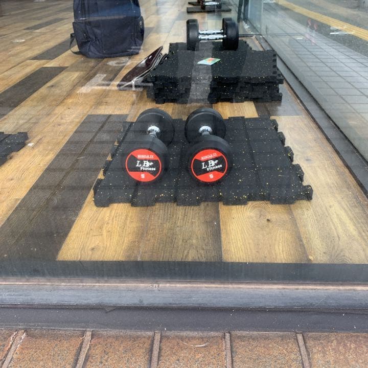 ラバーラウンドダンベル　　45kg  2個