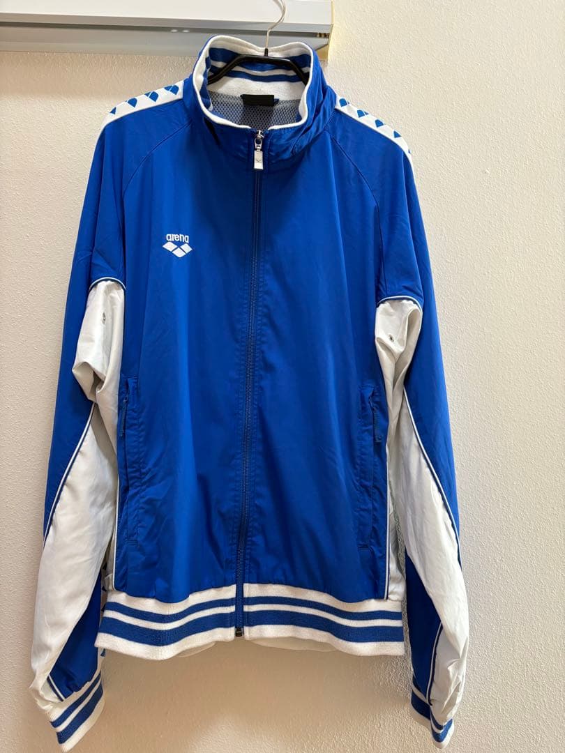 arenaアリーナ青いジャージ上下セット サイズＬ　美品