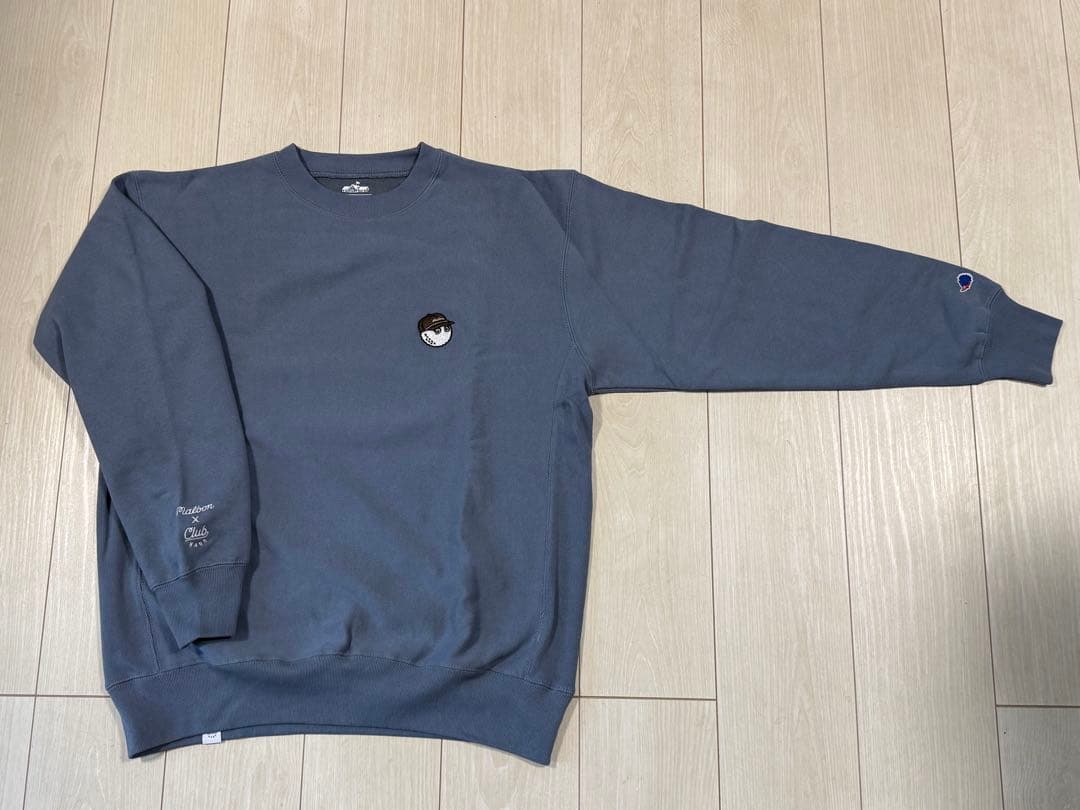 【未使用XL】CLUBHAUS×MALBONコラボ　スウェット　ブルーグレイ