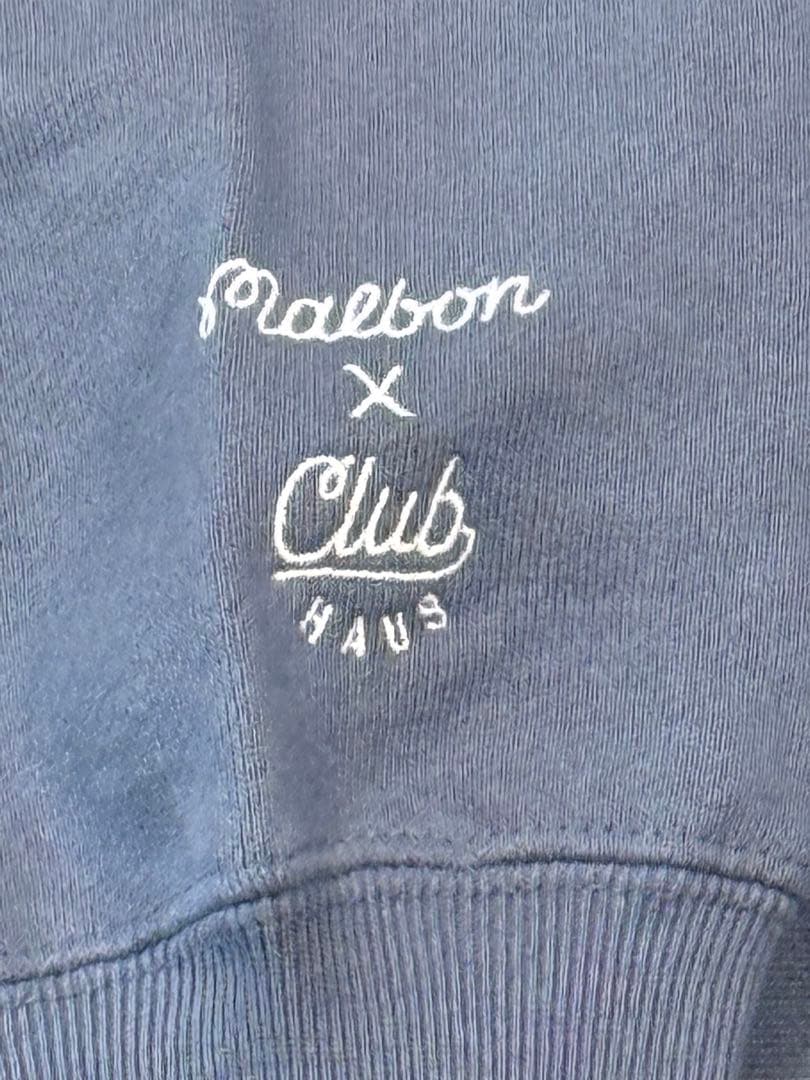 【未使用XL】CLUBHAUS×MALBONコラボ　スウェット　ブルーグレイ